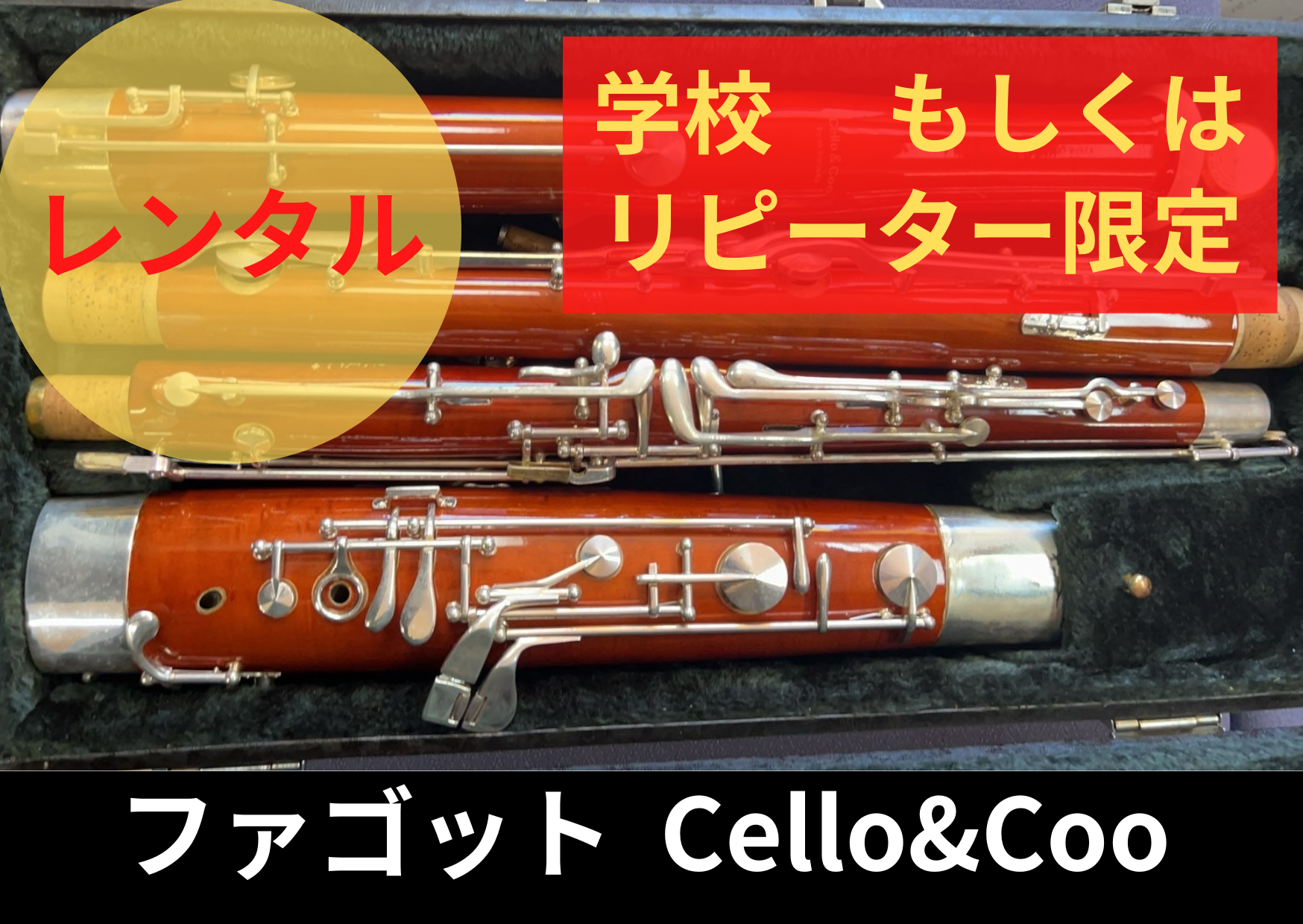 レンタル楽器 ファゴット Cello&Coo – アルペジオ楽器