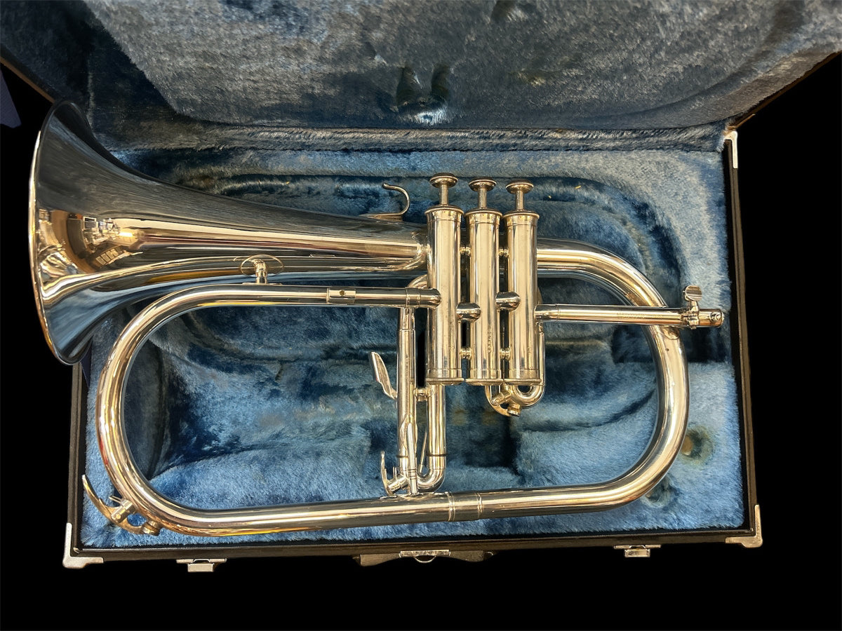 レンタル楽器 ヤマハ フリューゲルホルン YFH-731S 銀メッキ 第3トリガー・ウォーターキー後付け