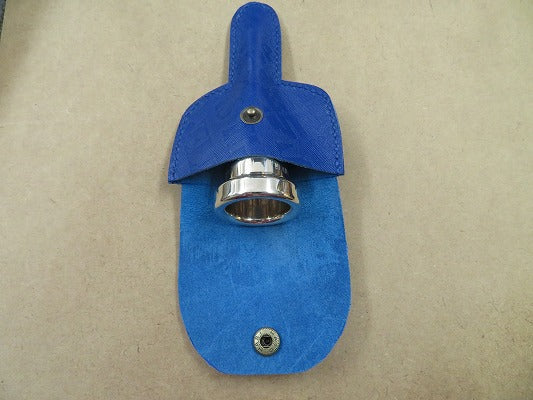 【アルペジオ楽器オリジナル商品】トロンボーン・ユーフォニアム用 マウスピースケース blue
