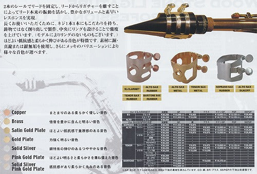 WOODSTONE ウッドストーン リガチャー テナーサックス メタル