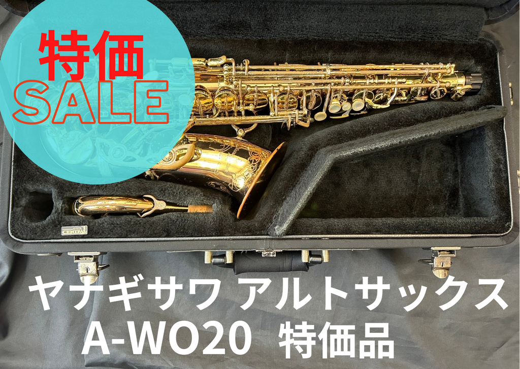 レンタル楽器 ヤナギサワ アルトサックス A-WO20 特価品
